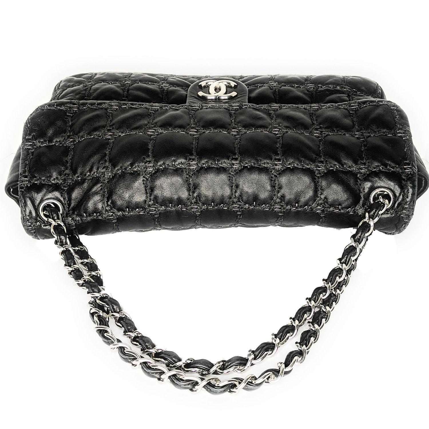 Chanel Maxi Tweed Doppelnaht Klappentasche 1