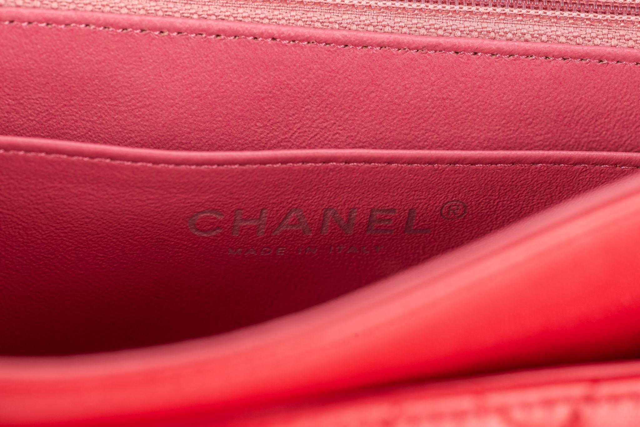 Chanel Med Valentine Single Flap Bag Tri For Sale 7