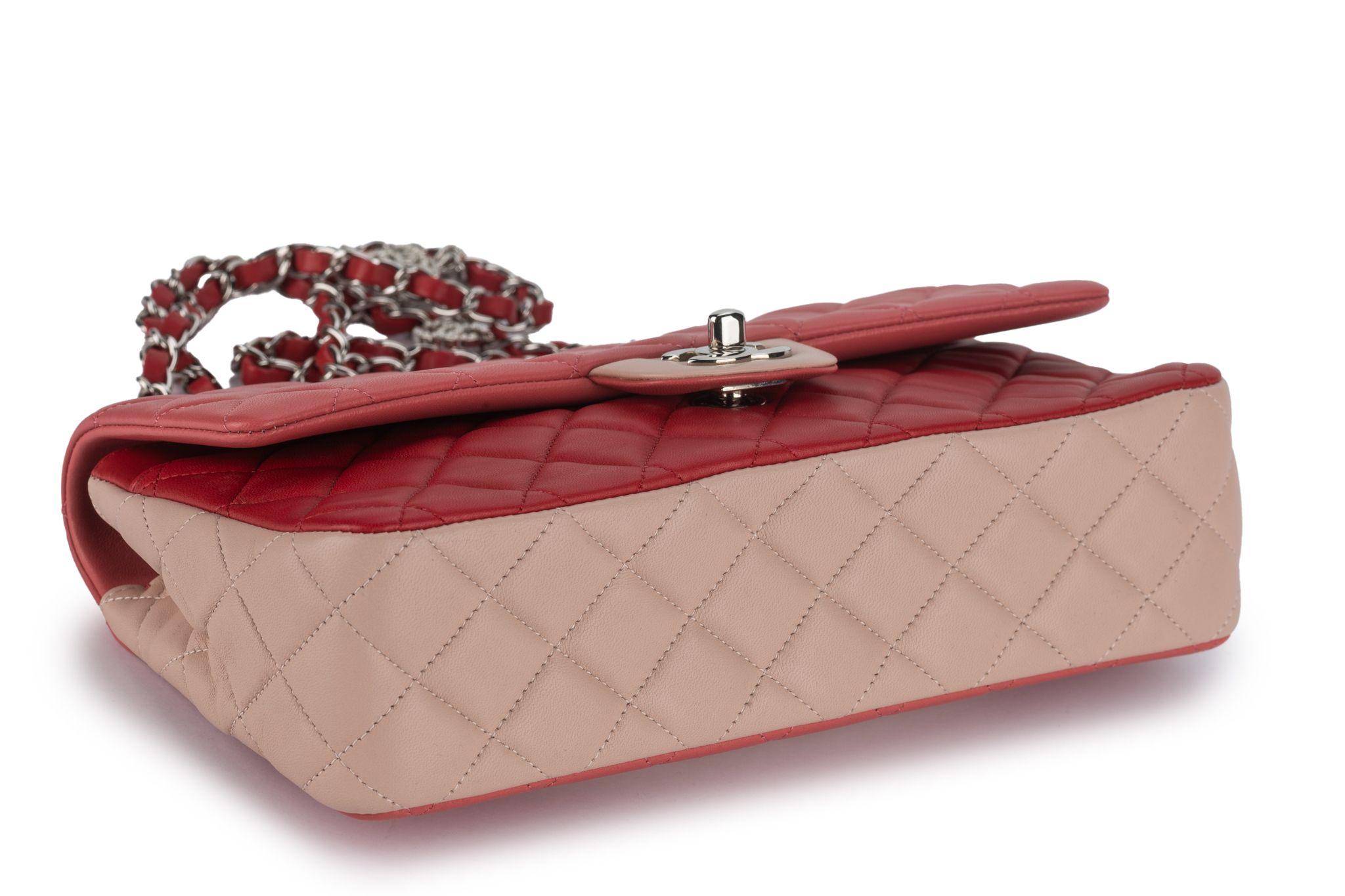 Women's Chanel Med Valentine Single Flap Bag Tri For Sale