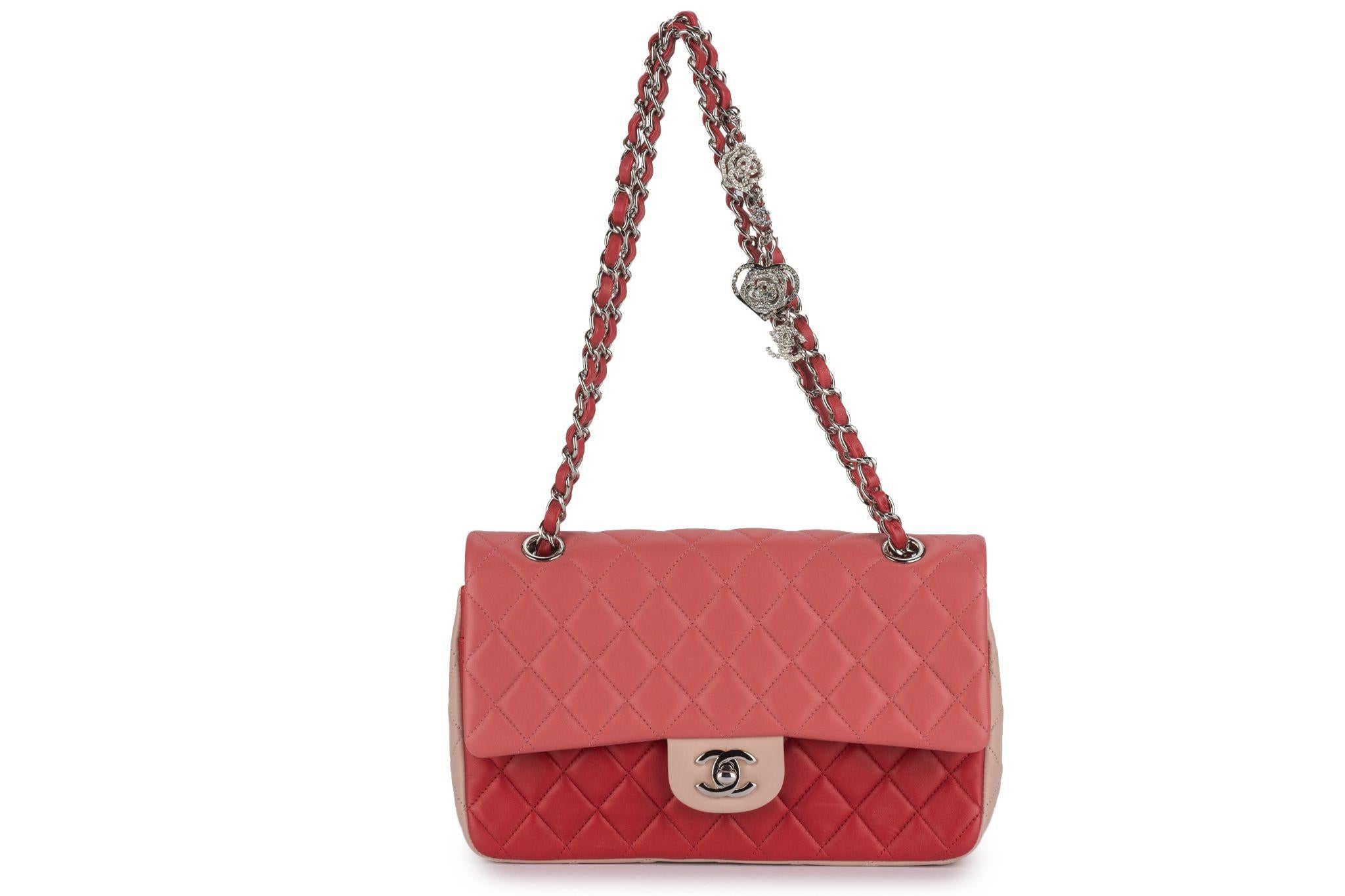 Chanel Med Valentine Single Flap Bag Tri For Sale 1