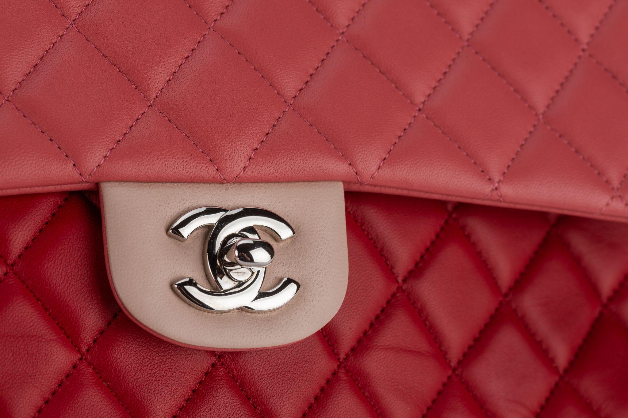 Chanel Med Valentine Single Flap Bag Tri For Sale 3
