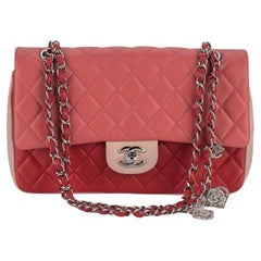 Chanel Med Valentine Sac à rabat simple Tri