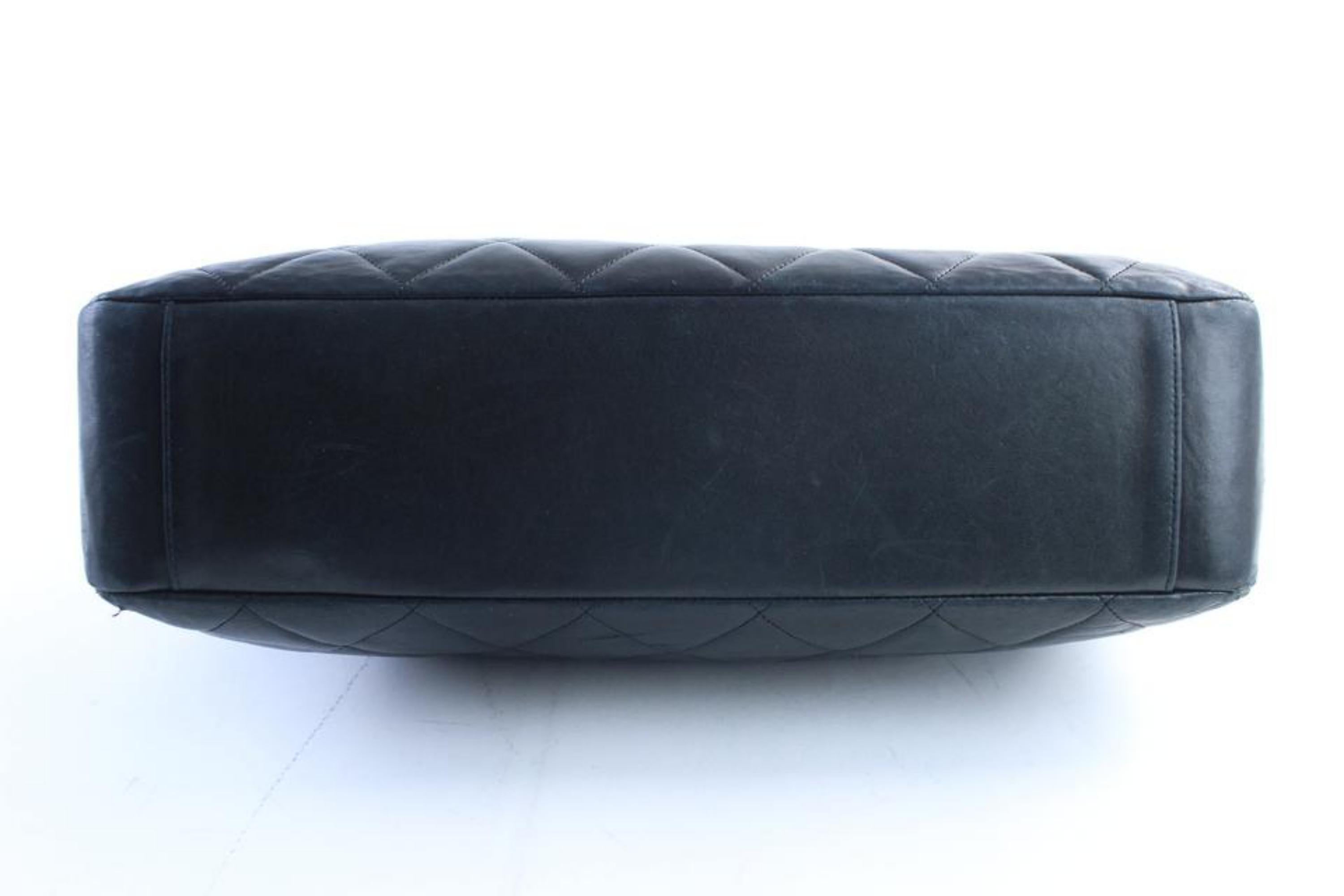 Chanel Medallion Chain Tote 14cr0515 Black Leather Shoulder Bag For Sale 5