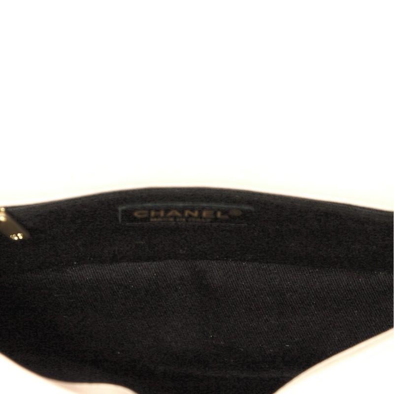 Chanel Medallion Charm Flap Bag Chevron Wrinkled Lambskin Small 3