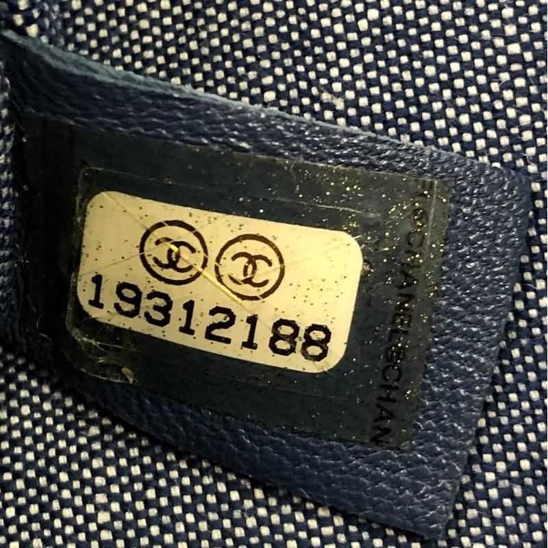 Women's or Men's Chanel Medallion Graphic Flap Bag Quilted Denim Medium