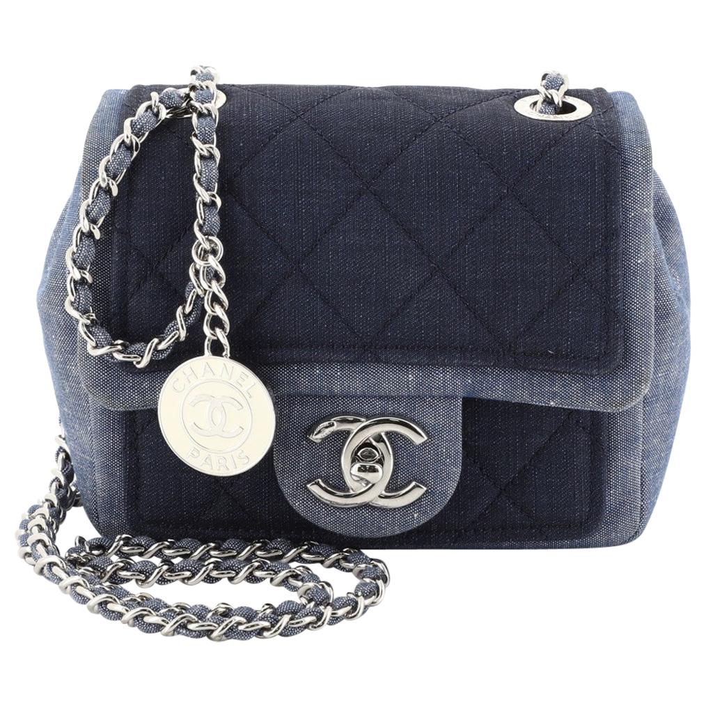 Chanel Mini Graphic Flap Bag - Black Crossbody Bags, Handbags
