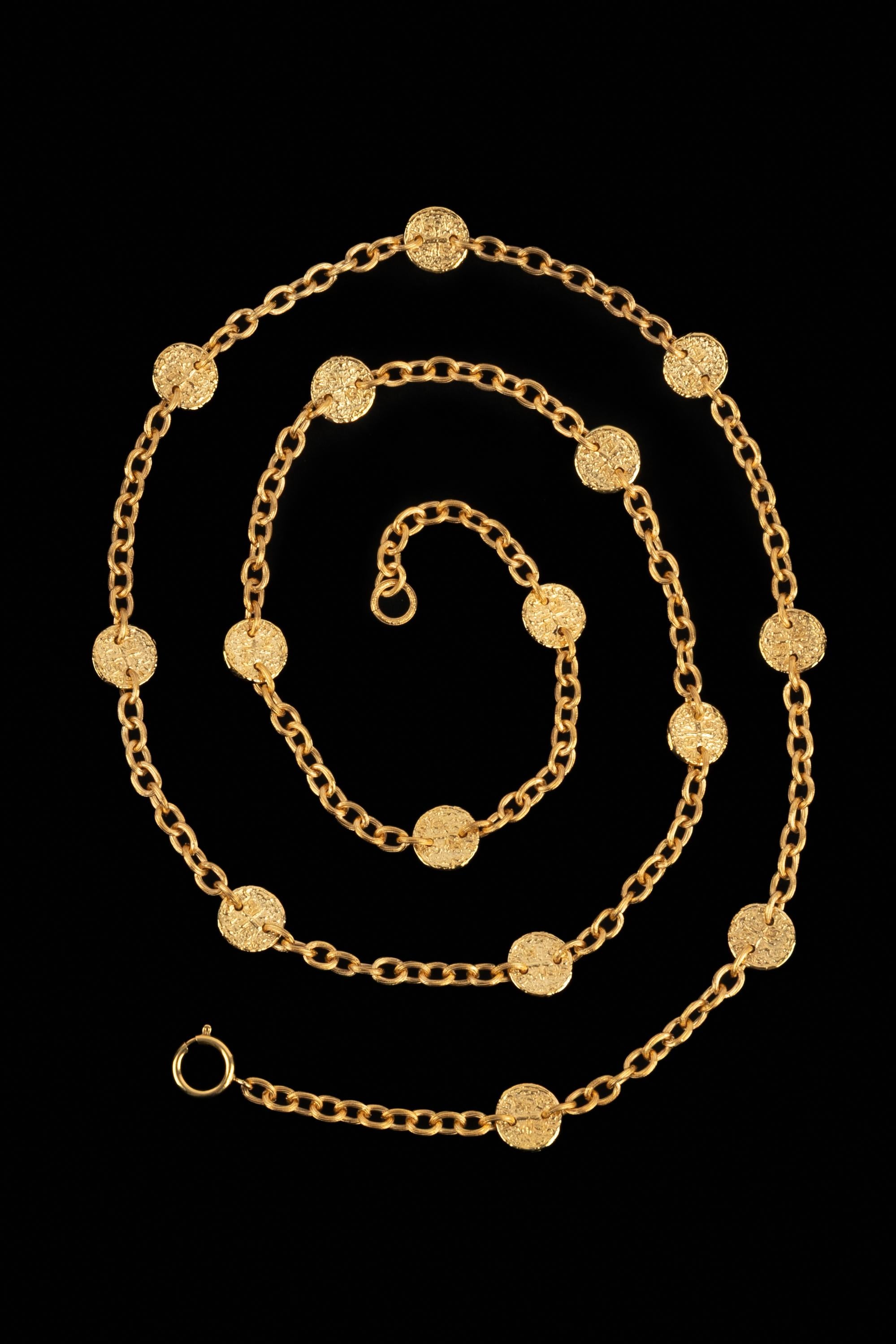 Chanel medallion necklace 1993 In Excellent Condition In SAINT-OUEN-SUR-SEINE, FR