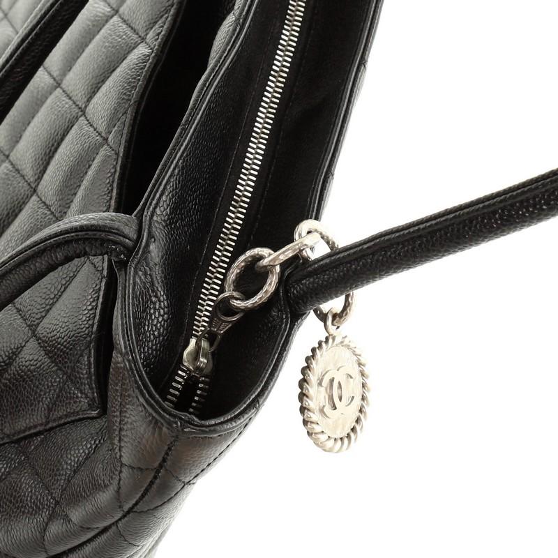 Chanel  Medallion Tote Quilted Caviar 1