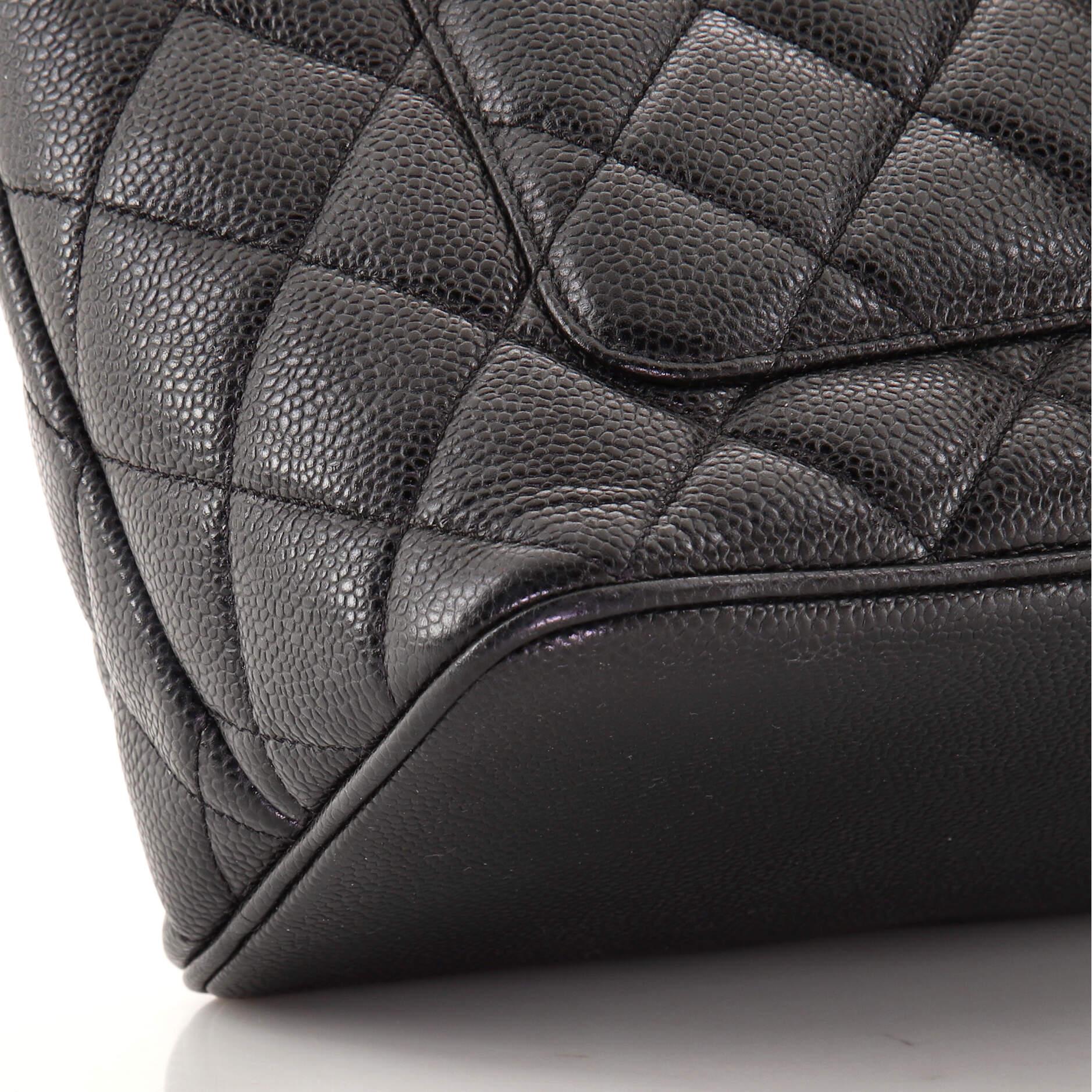 Chanel Medallion Tote Quilted Caviar 1
