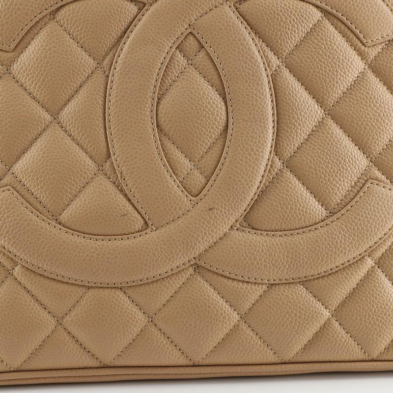 Chanel Medallion Tote Quilted Caviar  2