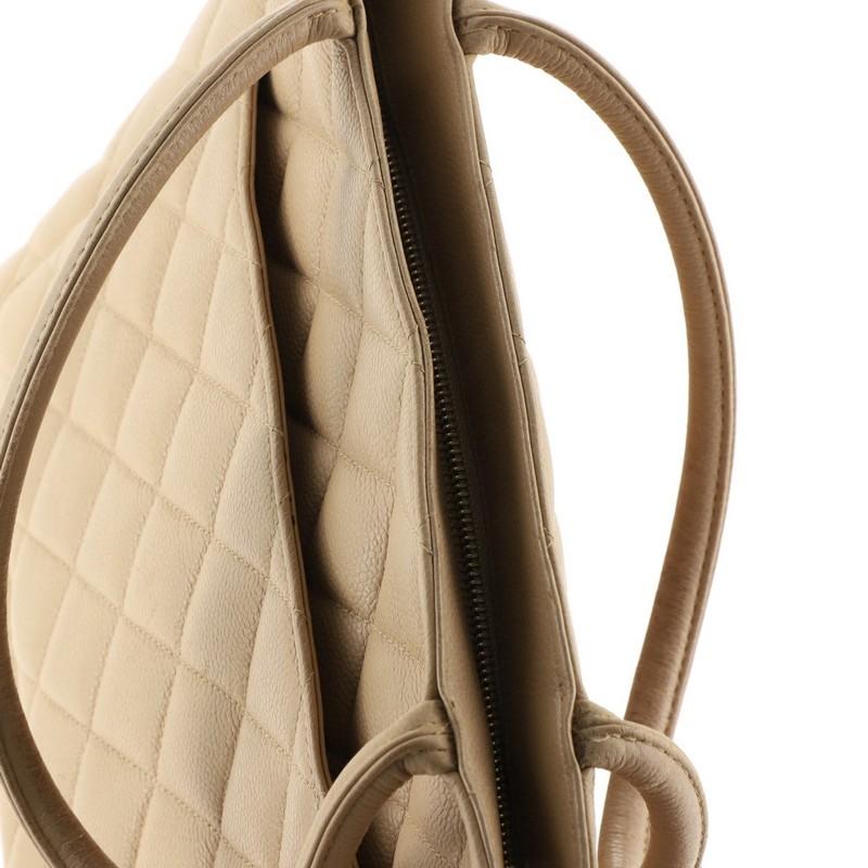 Chanel Medallion Tote Quilted Caviar 3