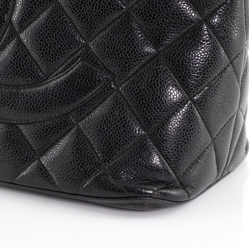Chanel Medallion Tote Quilted Caviar 4