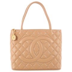Chanel Medallion Tote Quilted Caviar