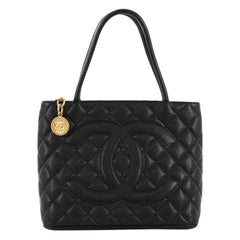 Chanel Medallion Tote Quilted Caviar