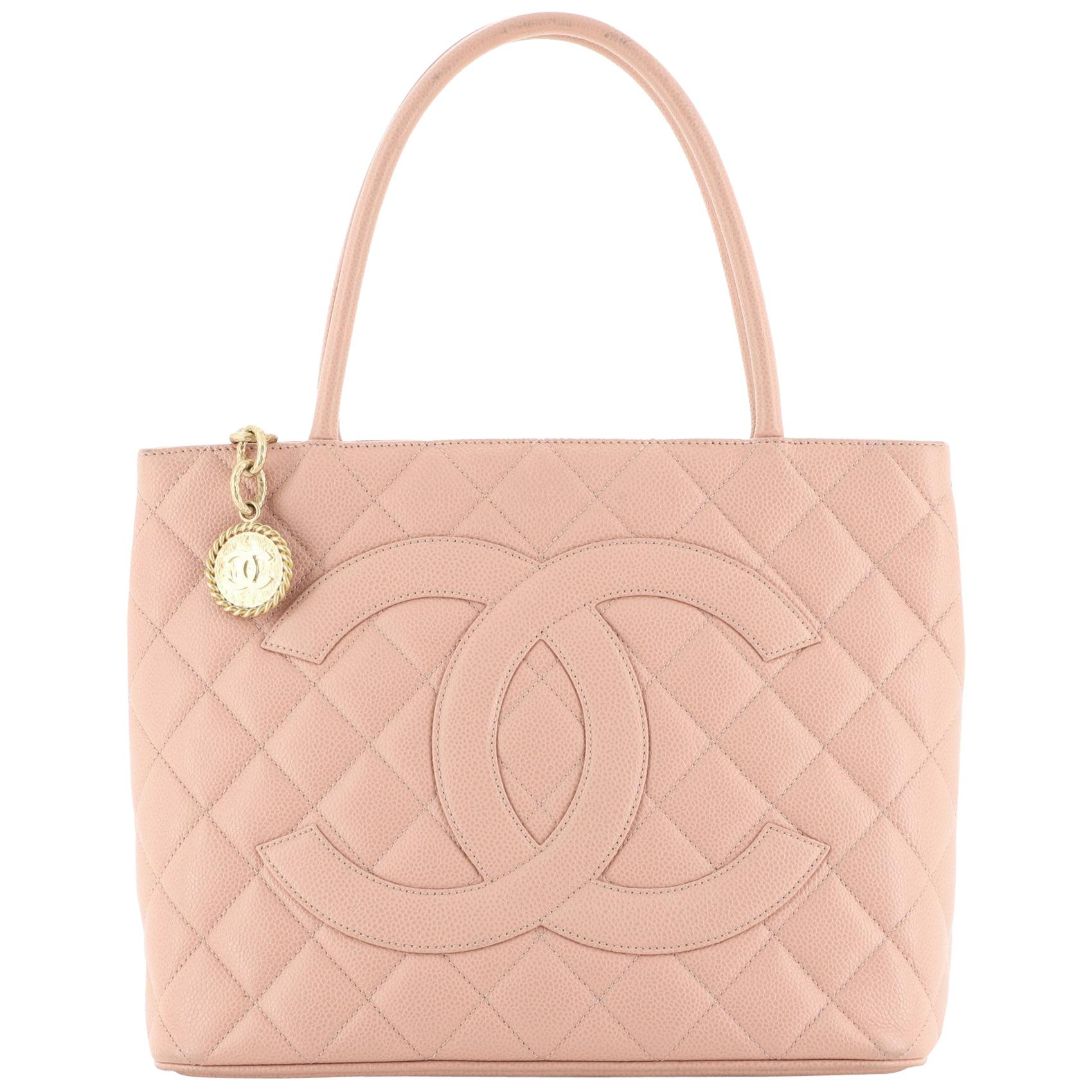 Chanel Medallion Tote Quilted Caviar