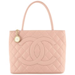 Chanel Medallion Tote Quilted Caviar