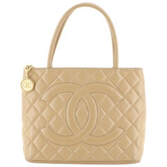 Chanel Medallion Tote Quilted Caviar