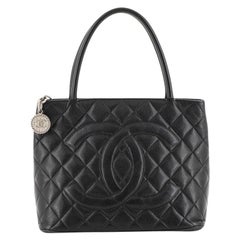 Chanel Medallion Tote Quilted Caviar