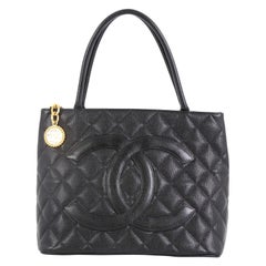 Chanel Medallion Tote Quilted Caviar