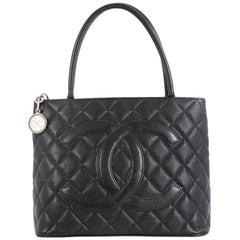Chanel Medallion Tote Quilted Caviar