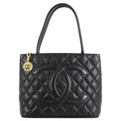 Chanel Medallion Tote Quilted Caviar