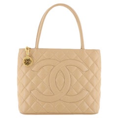 Chanel Medallion Tote Quilted Caviar 