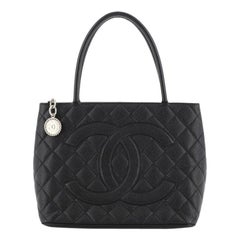 Chanel Medallion Tote Quilted Caviar,