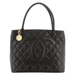 Chanel Medallion Tote Quilted Caviar