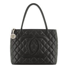 Chanel Medallion Tote Quilted Caviar