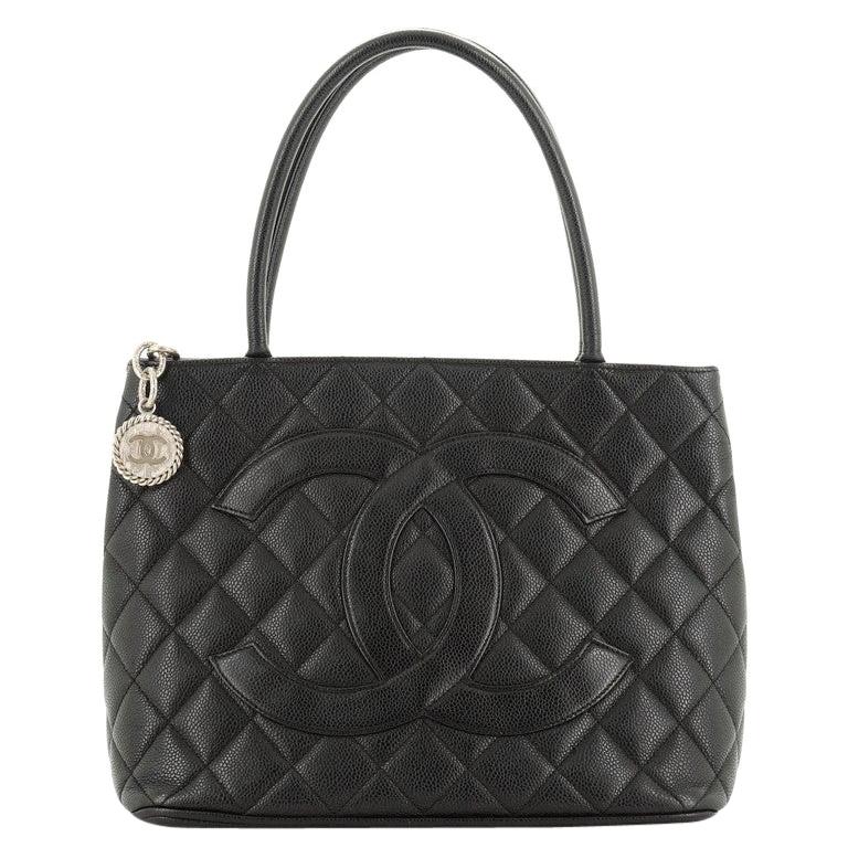 Chanel Medallion Tote Quilted Caviar For Sale at 1stdibs