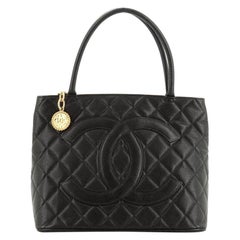 Chanel Medallion Tote Quilted Caviar 