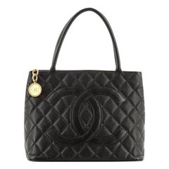 Chanel Medallion Tote Quilted Caviar