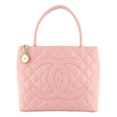 Chanel Medallion Tote Quilted Caviar