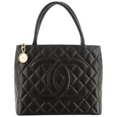 Chanel Medallion Tote Quilted Caviar