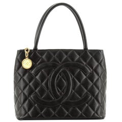 Chanel Medallion Tote Quilted Caviar