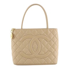 Chanel Medallion Tote Quilted Caviar