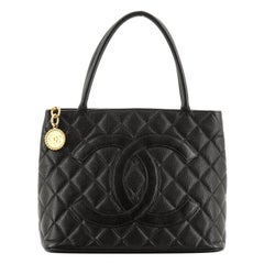 Chanel Medallion Tote Quilted Caviar