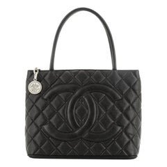 Chanel  Medallion Tote Quilted Caviar