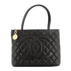 Chanel Medallion Tote Quilted Caviar