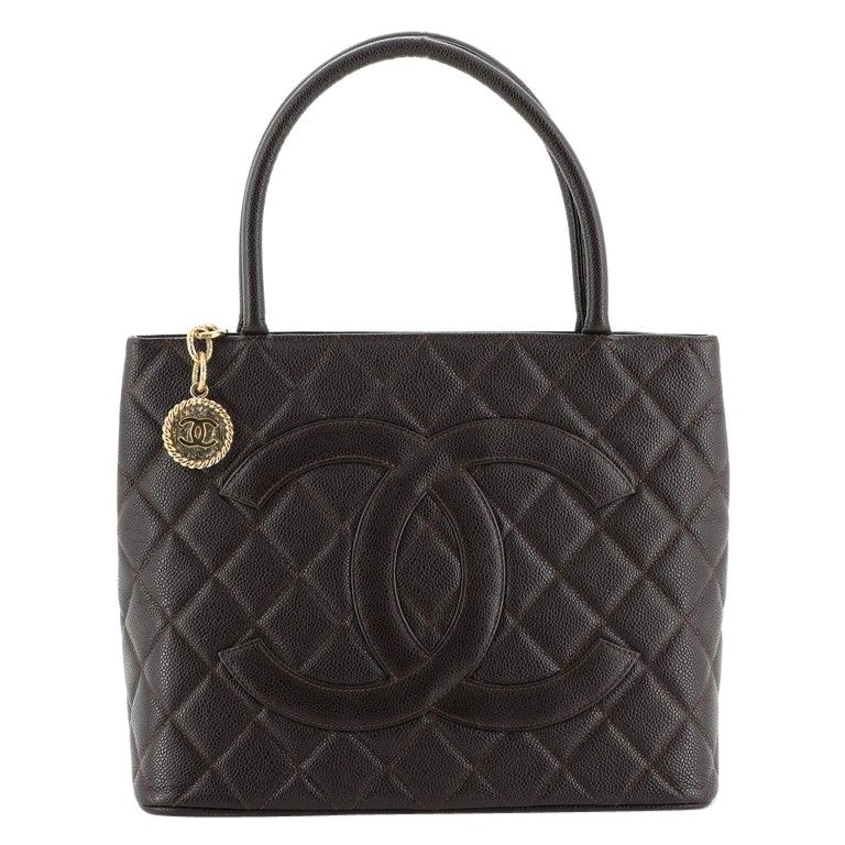 Chanel Medallion Tote Quilted Caviar