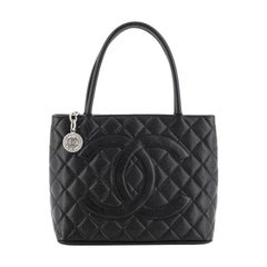 Chanel Medallion Tote Quilted Caviar