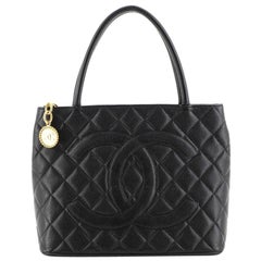 Chanel Medallion Tote Quilted Caviar