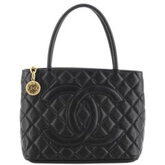 Chanel Medallion Tote Quilted Caviar