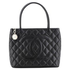 Chanel Medallion Tote Quilted Caviar