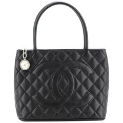 Chanel Medallion Tote Quilted Caviar