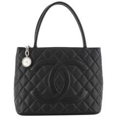 Chanel Medallion Tote Quilted Caviar