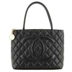 Chanel Medallion Tote Quilted Caviar