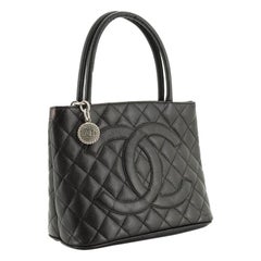 Chanel  Medallion Tote Quilted Caviar