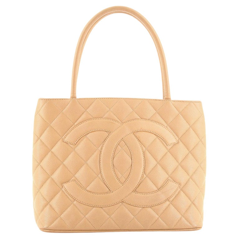 Chanel Medallion Tote Quilted Caviar at 1stDibs