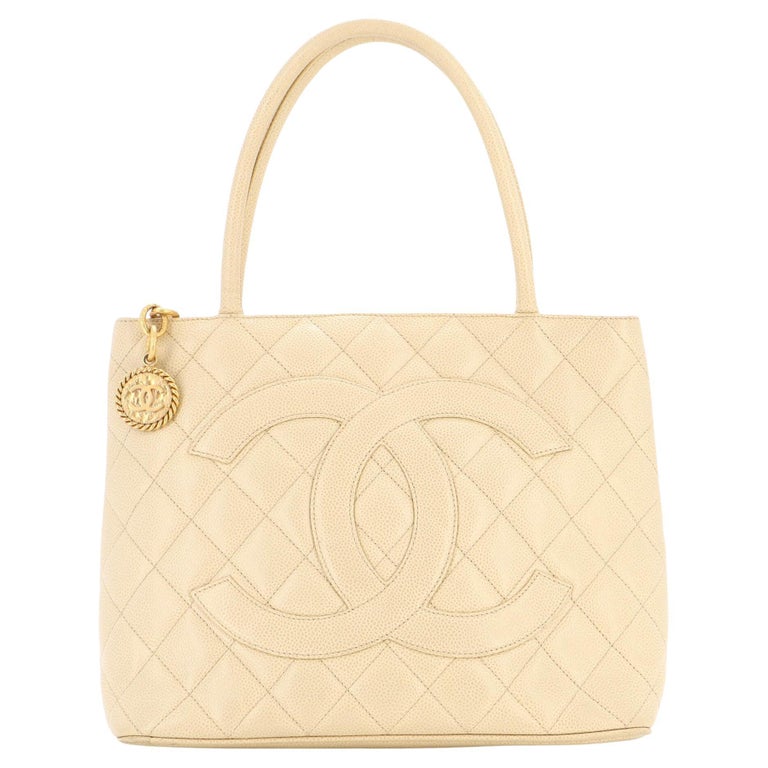 Chanel Medallion Tote Quilted Caviar For Sale at 1stDibs